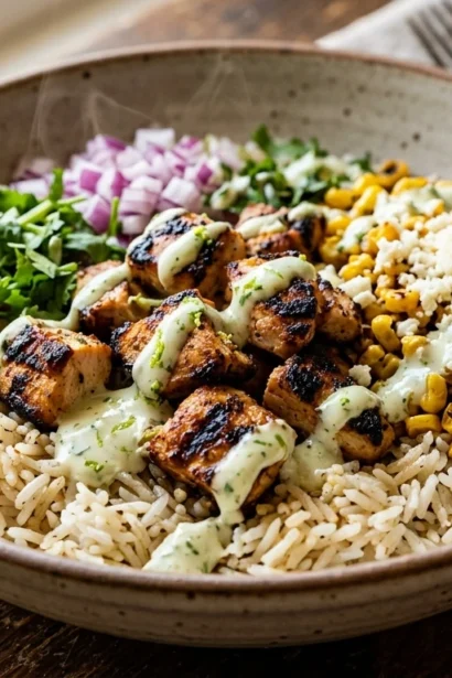 Street Corn Chicken Rice Bowl Recipe