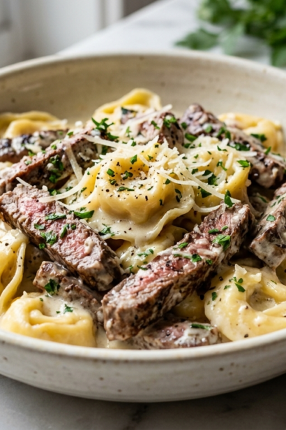 Garlic Steak Tortellini
