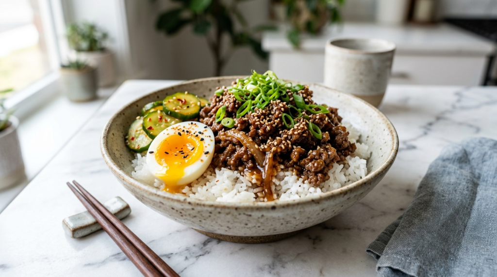 Korean Ground Beef Bowl