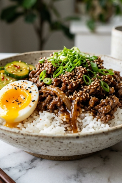 Korean Ground Beef Bowl