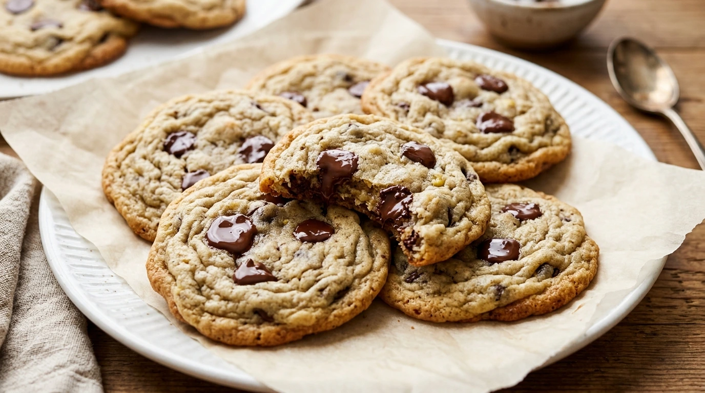 Banana Bread Chocolate Chip Cookies