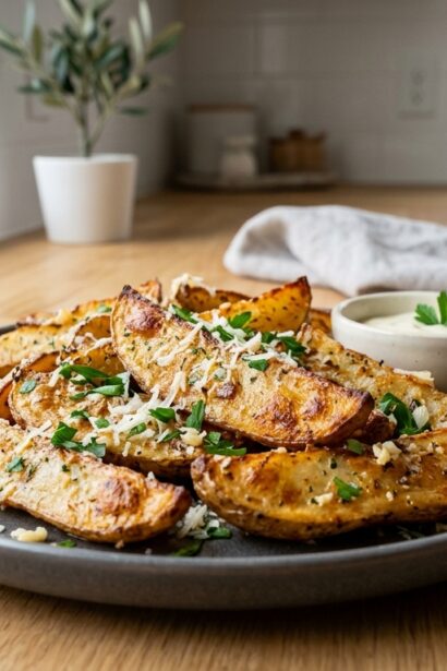 Garlic Parmesan Potato Wedges