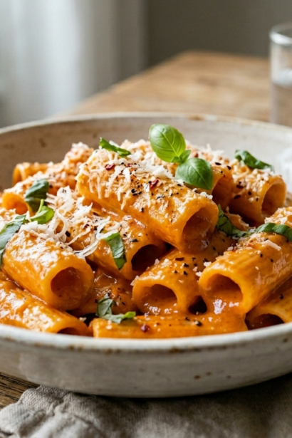 Creamy Tomato Garlic Pasta